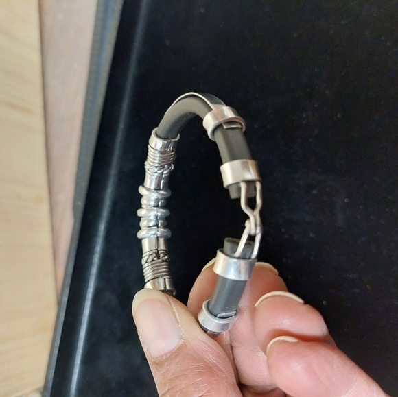 Steel Spacers Necklace and Bracelet Set - Picture 7 of 10